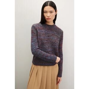 Vince Marl Crewneck Sweater Size Small Alpaca Wool blend Multicolor Relaxed Fit